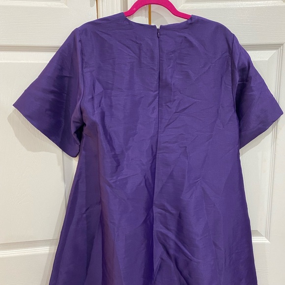 COS purple short sleeve V-neck dress NWT - Picture 3 of 4